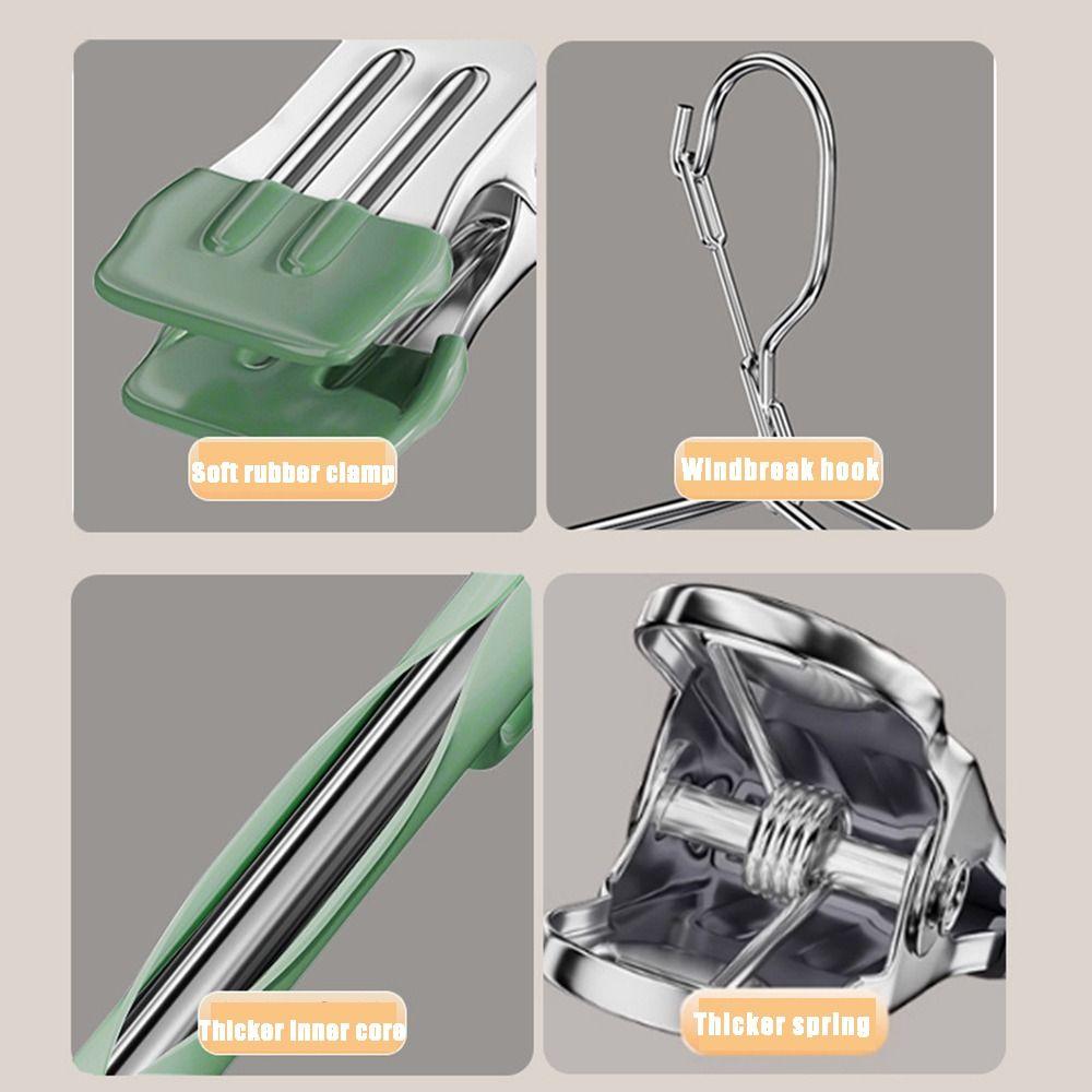 Rust Proof Underwear Hanger Windproof Sock Rack Multi-functional Hanging Drying Rack Balcony