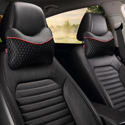 Car Neck Headrest Pillow Accessories Cushion Auto Seat Cool Ice Silk Headrest Support Protector Neck Rest Memory Cotton