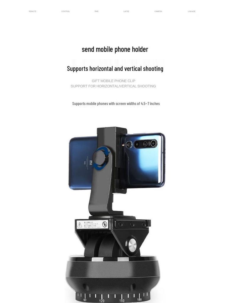 8-Light Load Panoramic Electric Pan-Tilt Head for DSLR Camera, 360° Time-Lapse Photography, Auto Rotation Control