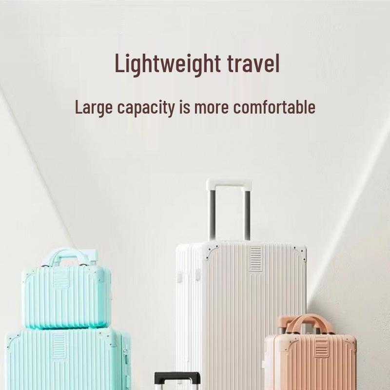 Retro Trolley Suitcase with Universal Wheels & Combination Lock - Durable, Large Capacity for Women, Men, Students