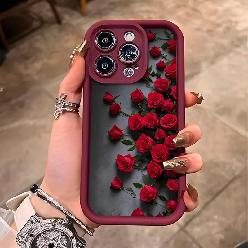 

Red Rose Flower High Value and Beauty Mobile Phone Case for iPhone IPhone 16