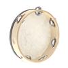 8" Hand Held Tambourine Drum Bell Birch Metal Jingles Percussion Musical Educational Toy