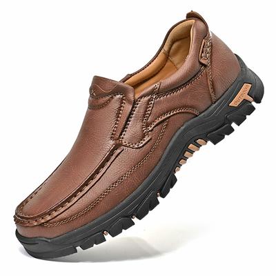 Big Size 47 48 49 Mens Oxfords Slip On Shoes MenLeather Casual Shoes Loafers Flats Handmade Moccasins Outdoor Walking Trekking
