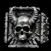 Retro Devil Skull Double Horn Ring Men's Punk Style Trendy Bracelet