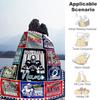 Rugby Style65 Personalized Name Blanket Throw Personalized Blanket Durable Comfort Suitable for Sofa Couch Nap Bedding for All Occasions