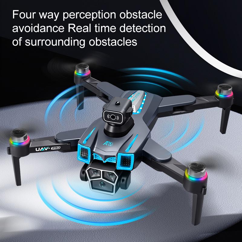 CrossA19PRO Drone: Large Screen HD Aerial Photography with Intelligent Obstacle Avoidance and Brushless Quadcopter.