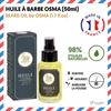 Kit Entretien & Soin De Barbier Par Sapiens : Coffret Barbe Avec Huile À Barbe, Brosse, Peigne Et Ciseaux