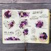 15pcs PET Flowers-themed Sticker Set for Scrapbooking, Collage Decoration, Magazines, Photo Albums, and Card Making