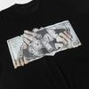 Summer Men's and Women's Oversized T-Shirt Saint Print Dollar Bill Streetwear Cotton Short Sleeve Top Gothic Punk Tee