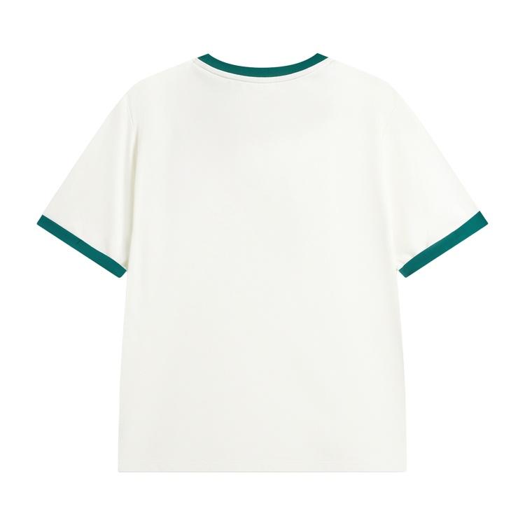 Li-Ning Loose Round Neck Logo Letter Print T-Shirt Women tops AHSW348-1