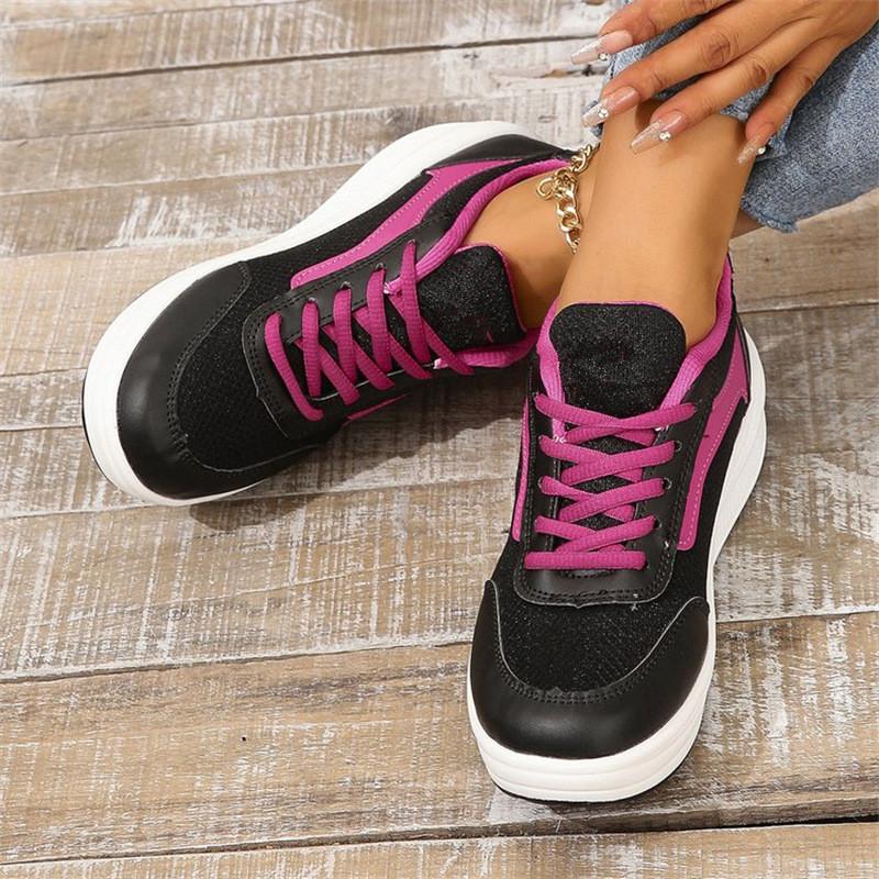 

Весенняя и летняя обувь больших размеров, удобная, с круглым носком, на платформе, спортивная женская обувь, туфли на платформе 42 чёрный