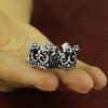 New Thai Silver Black Crown Ring, European & American Style, Titanium Steel Casting for Men & Women