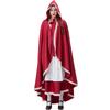 Halloween Little Red Riding Hood Costume Cape Medieval Ball Party Performance Costume Adult Female