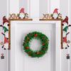 Mingguan Christmas Cartoon Letter Door Frame & No-Face Doll Decorations
