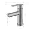 Kitchen Faucet Stainless Steel Hot and Cold Water Tap Single Handle Water Taps Bathroom Basin Countertop Sink Faucet Accessories