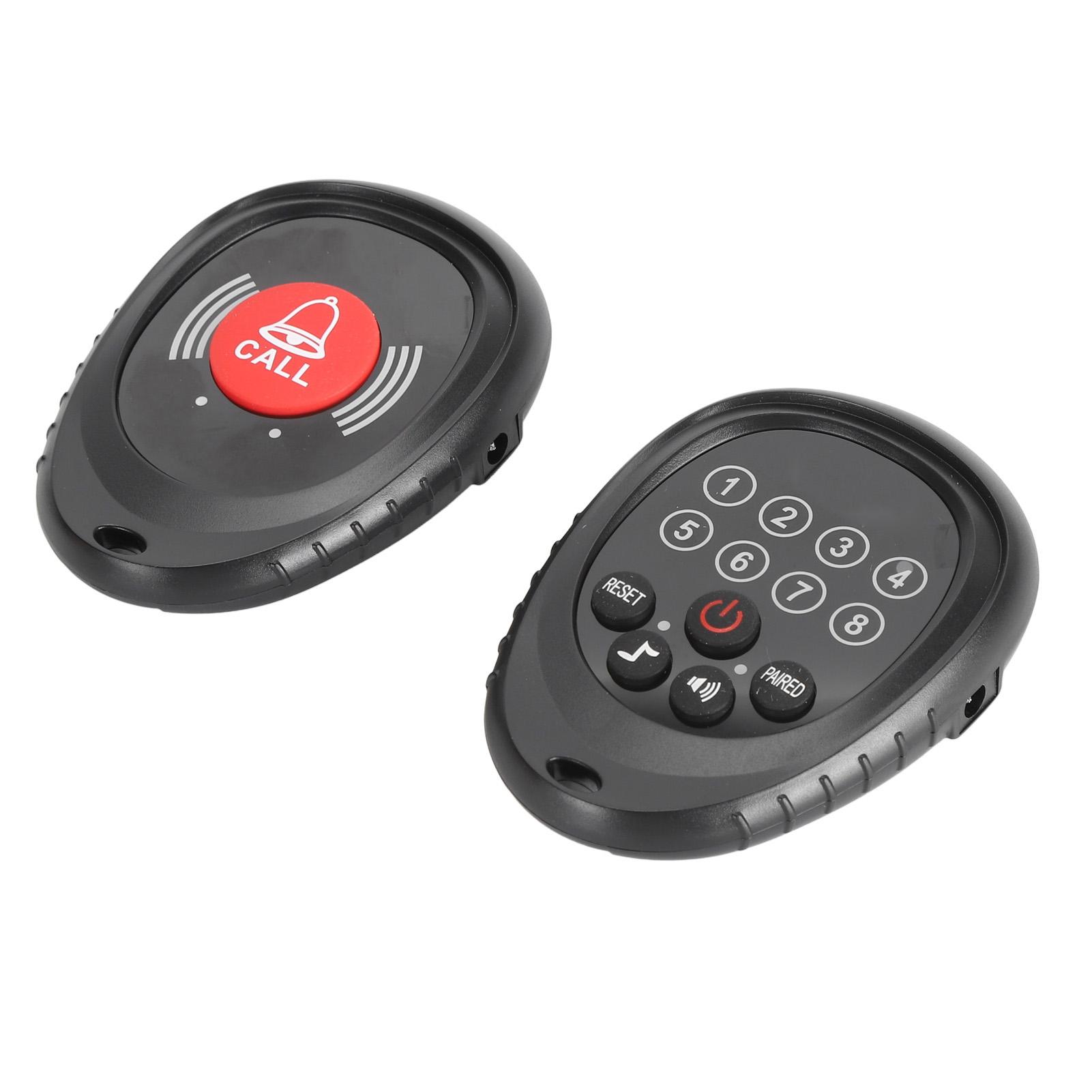 Wireless Caregiver Pager Call Button Professional Re able 3280.8ft Range Nurse Call System for Elderly Patient Monitoring SOS Alarm System