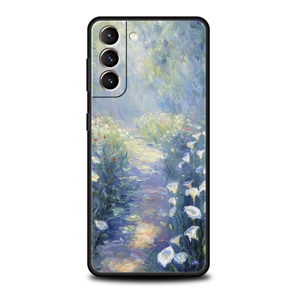 Garden Paint Art Vincent van Gogh Phone Case For Samsung Galaxy S25 Edge S24 S23 S22 S20 Ultra S21 FE 5G S10 Plus Soft TPU Cover