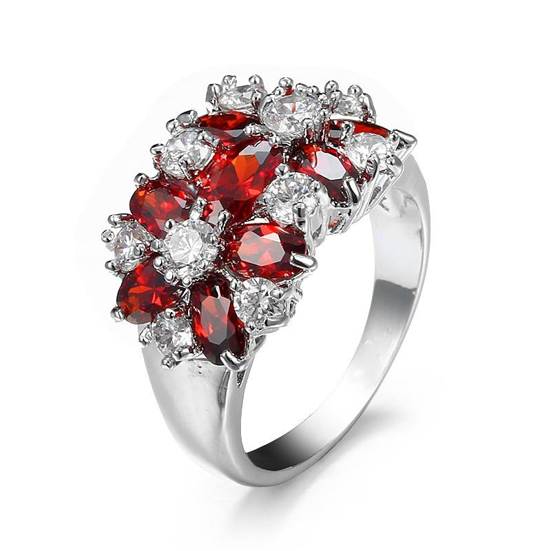 

Ювелирные изделия с кристаллами SODROV, красные, синие, зеленые, фиолетовые кольца с цветком циркона для женщин 8