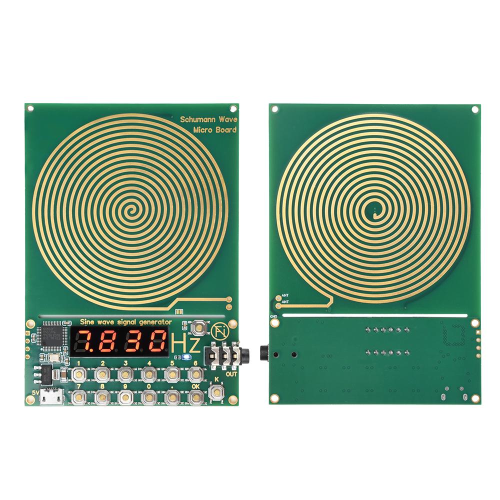 DC5V 0.01Hz–100000Hz Adjustable Frequency Schumann Wave Signal Generator Sine Wave Signal Generator Micro USB Interface