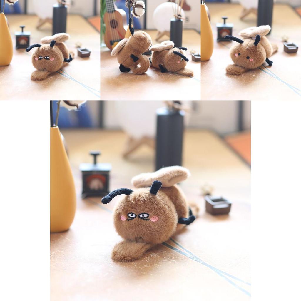 Cute Adorable Plush Cockroach Toy With Movable Wings Soft Pp Cotton Stuffed Animal