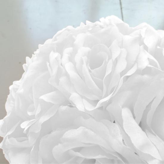 Falske roser ball Plastblomster ball Kunstige roser som ikke falmer for babyshower bryllupsdekorasjon