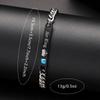 2PCS Men's Watch Fashion Business Men's Quartz Watch Bracelet Jewelry Set Suitable for Daily Clothing Matching