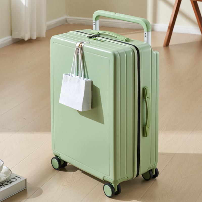 20-Inch Lightweight Carry-On Suitcase with Wide Handle & Silent Wheels, Combination Lock, Unisex Travel Companion