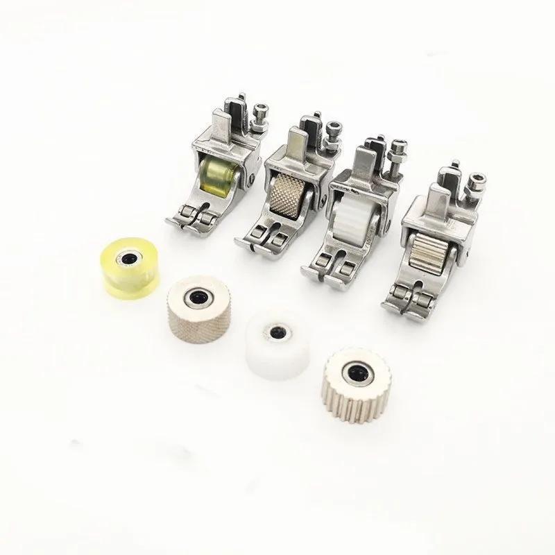 Universal Industrial Sewing Machine Accessories Leather Roller Wheel Presser Foot of Flat Car Thick Fabric Clothing Replacement