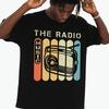 European sizes Retro Radio Music Tee Men T Shirt Black Summer Funny Printed T-shirts, Fashionable Outerwear Fashionable Summer T-shirt