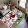 Football Player Action Floor Rug Office Rug Suitable for Entryway Outdoor Foyer Dining Room Anti-slip Rug Decorate Offices