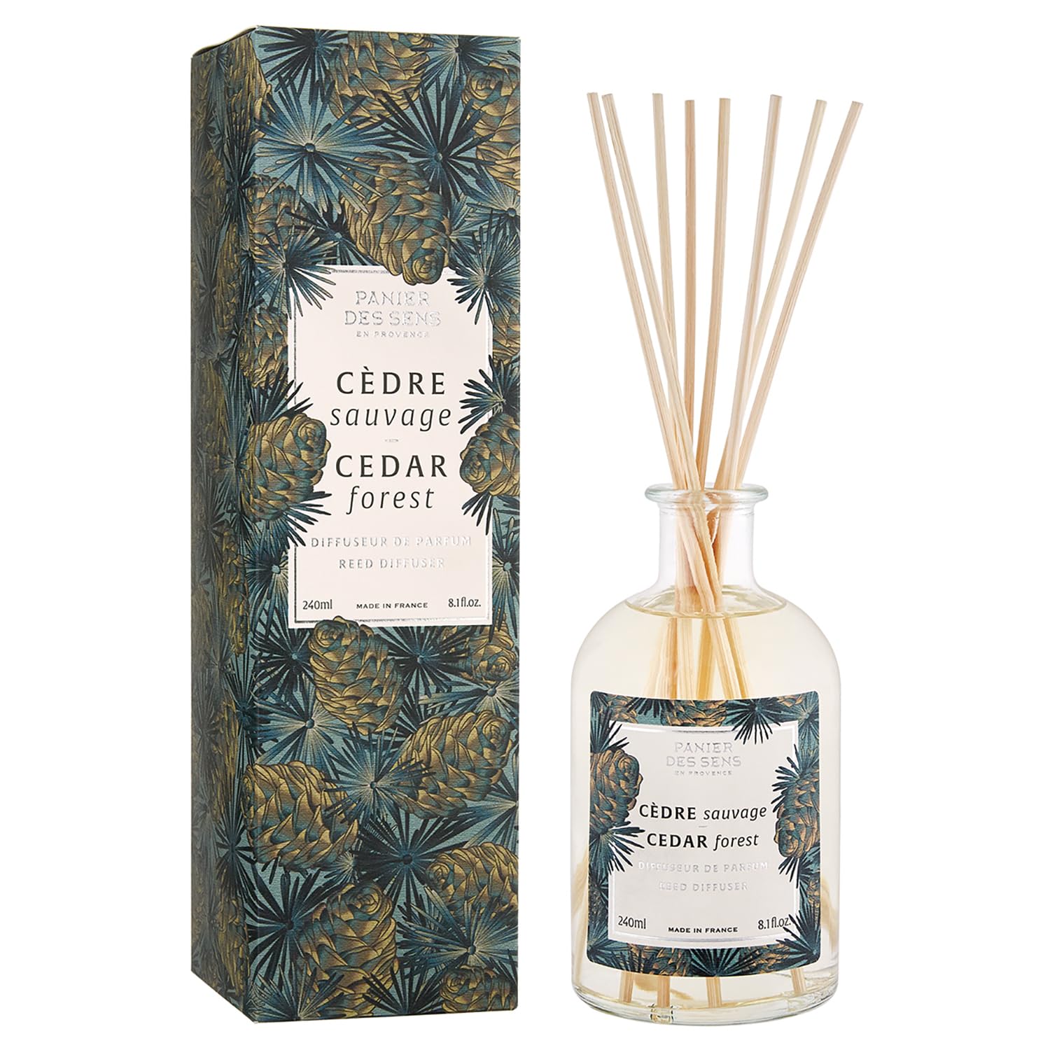 

Panierdessens Home Fragrance Diffuser, Cedar Forest Scent (Mother s Day, White Day, High-Quality Gift, New Life, Boss, Mom Friends, Graduation, France