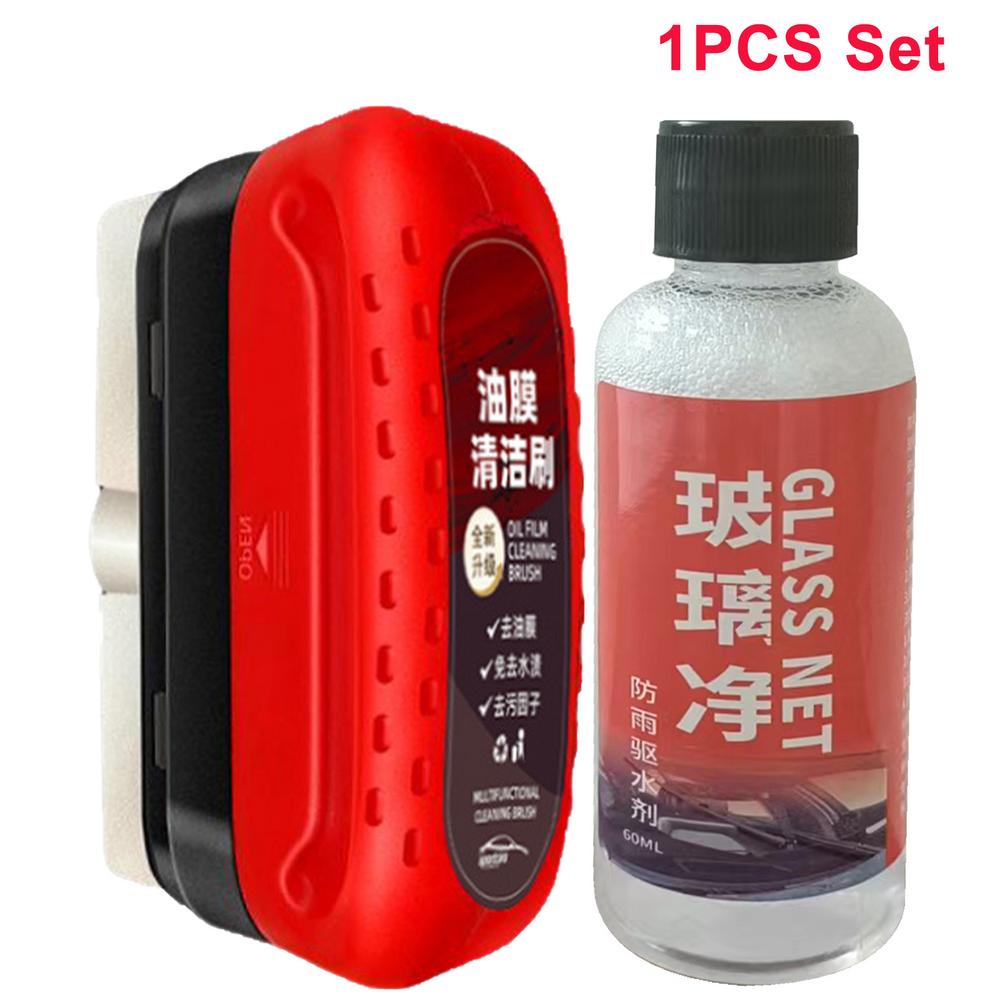 120ml Auto Glass Oil Film Remover Glass Polishing Compound Windshield Cleaner Car Glass Polishing Clear Window Car Detailing 5pc