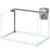 20L Glass Aquarium with LED Lights, Filter and Water Pump, 38x26x27 Cm, White