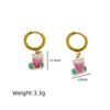 New Fashion Christmas Earrings: Creative Snowman & Tree Design In Stainless Steel