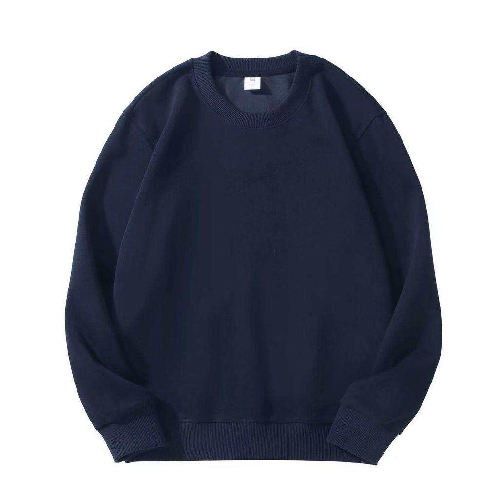 320g Heavyweight Men's Drop Shoulder Cotton Hoodie - Thick Long Sleeve Base Layer for Autumn/Winter