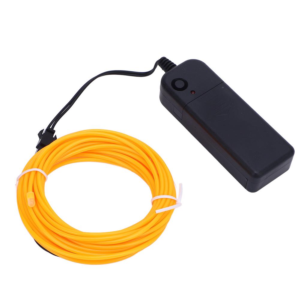 EL Wire Orange 16.4ft 5m Flexible 4 Modes 360 Degrees  Cuttable EL Cable for Party Festival Bar