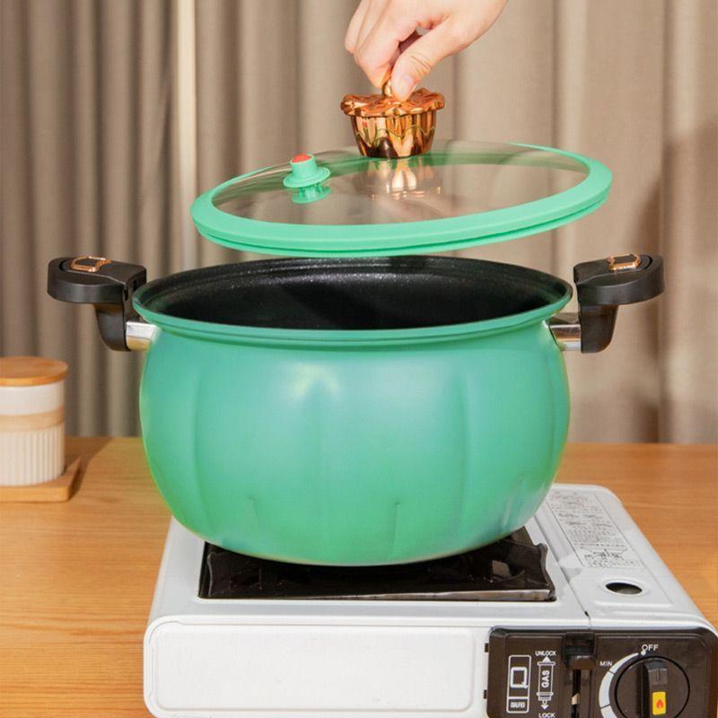 8L 5L Orange Pumpkin Micro Pressure Pot New Home Type Soup Pot Multifunctional Non Stick Pot Gas Stove Universal Soup Pot