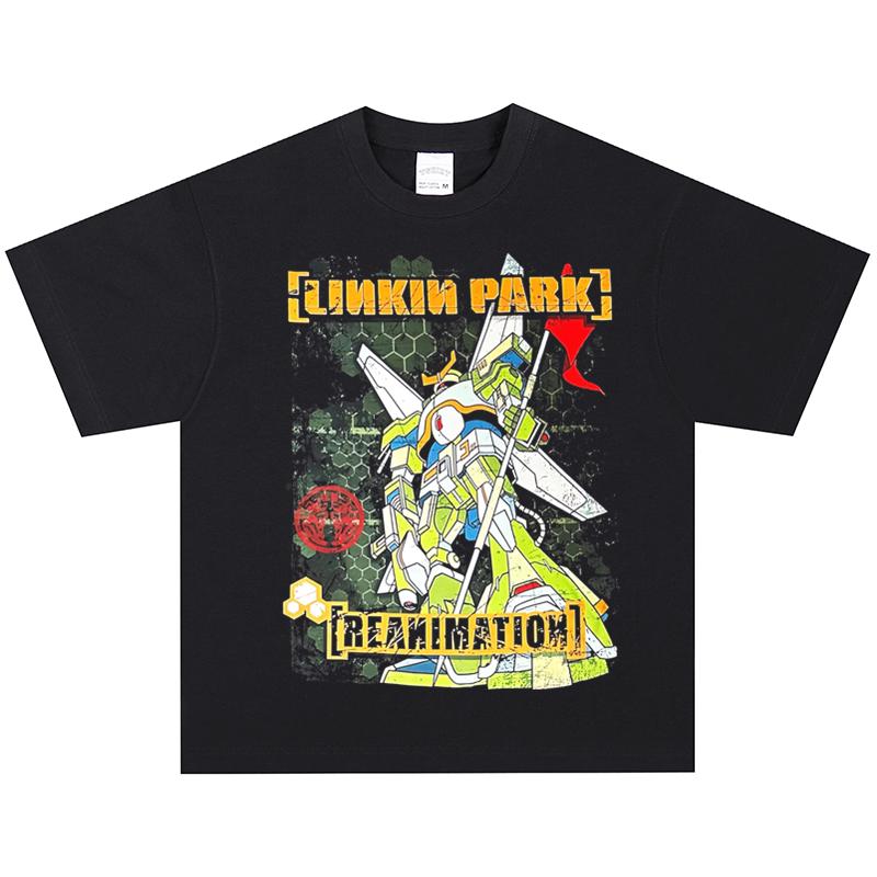 Linkin Park Reanimation Graphic Tee, Casual Short Sleeve XL