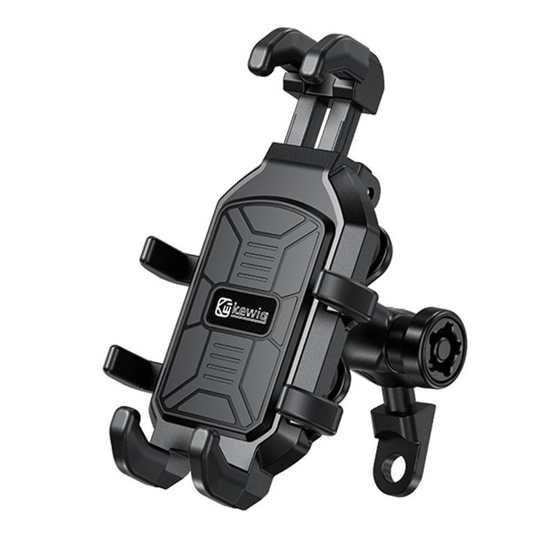 

Motorcycle Phone Holder With Vibration Dampener Motorbike Bike Anti-Theft Secure Lock Mobile Phone Support Navigation Bracket Rearview mirror