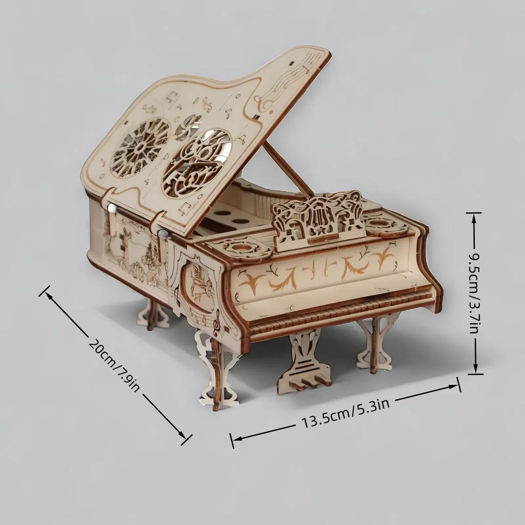 3D Wooden Puzzle for Adult DIY Piano Model Gifts for family and friends