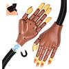 Detachable Nail Training Hand Model Magnetic Base Realistic Manicure Practice Tool Compact ABS