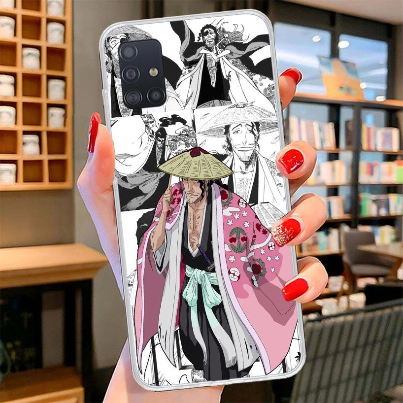 Ichigo Kenpachi Bleach Anime Cover Phone Case For Samsung Galaxy A12 A22 A32 A52 A72 A02S Phone Case Note 20 Ultra 10 S10 Plus A