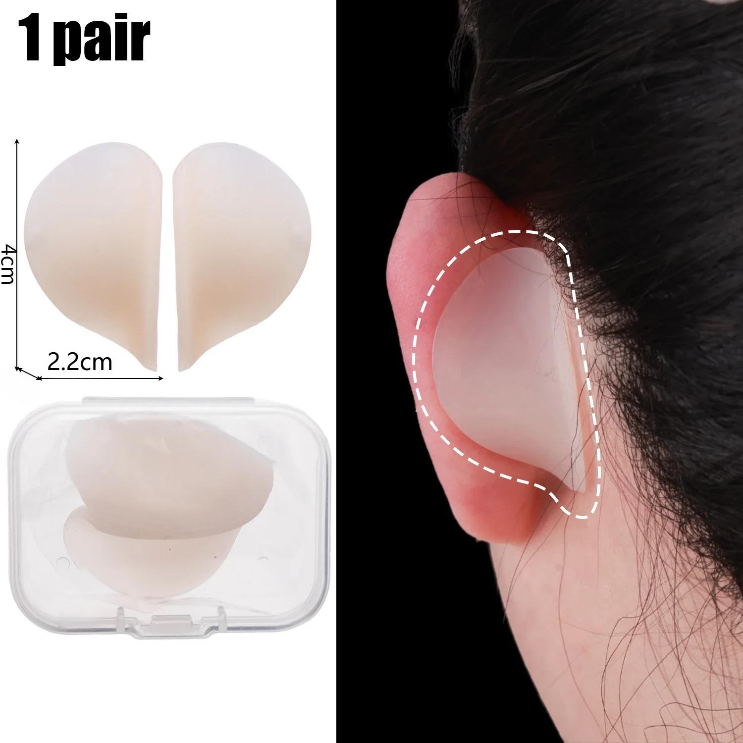 Самоклеящиеся наклейки для поддержки эльфийских ушей Невидимые силиконовые пластыри-корректоры ушей Многоразовые Легкие в использовании Наклейки для макияжа ушей V-образное лицо