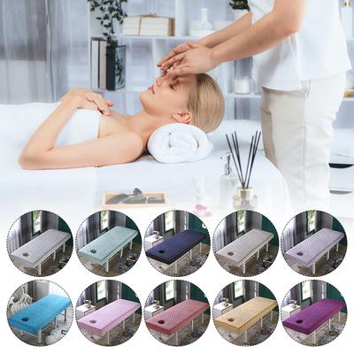 Verdickte gesteppte Schönheits-Massage-SPA-Spezialbettdecke Universelle Schönheitsstudio-Bettlaken mit Loch Körpermassage-SPA-Bettbezug