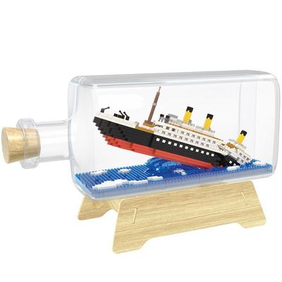 Μπουκάλι Wisehawk Nanoblock Titanic, ανάμεικτα χρώματα, δημοφιλή κορεάτικα παιχνίδια