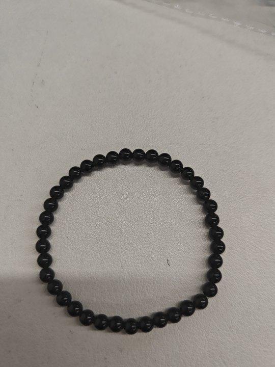 Náramek z přírodního obsidiánu, korálkový, lehký luxusní, špičkový, jednoduchý náramek, okrajový, všestranný, módní šperk
