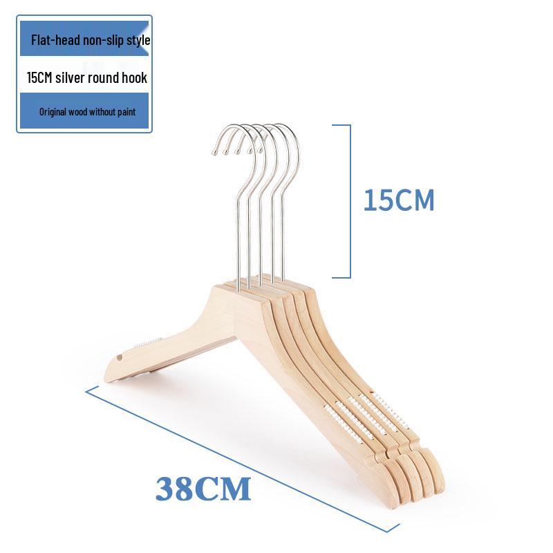 Damen Rutschfester Holzmantelständer Kleiderbügel für Bekleidungsgeschäfte