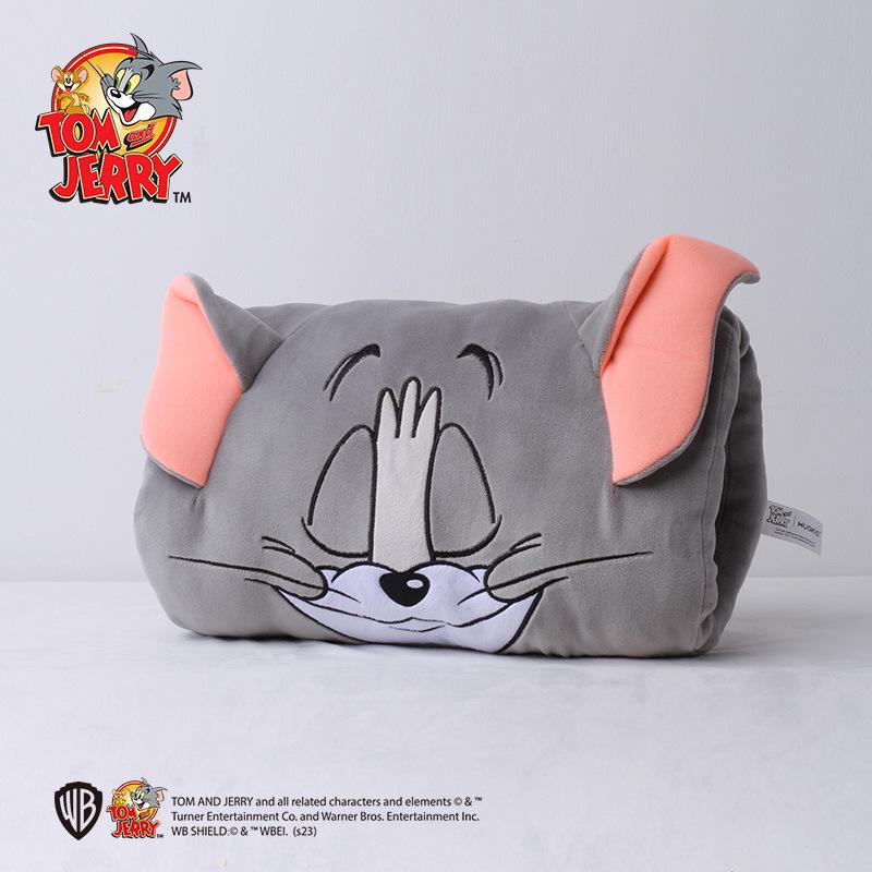 Tom und Jerry Winter Plüsch Handwärmer Kissen - Gemütliches Tom-Katze & Jerry-Maus Nickerchen Kissen