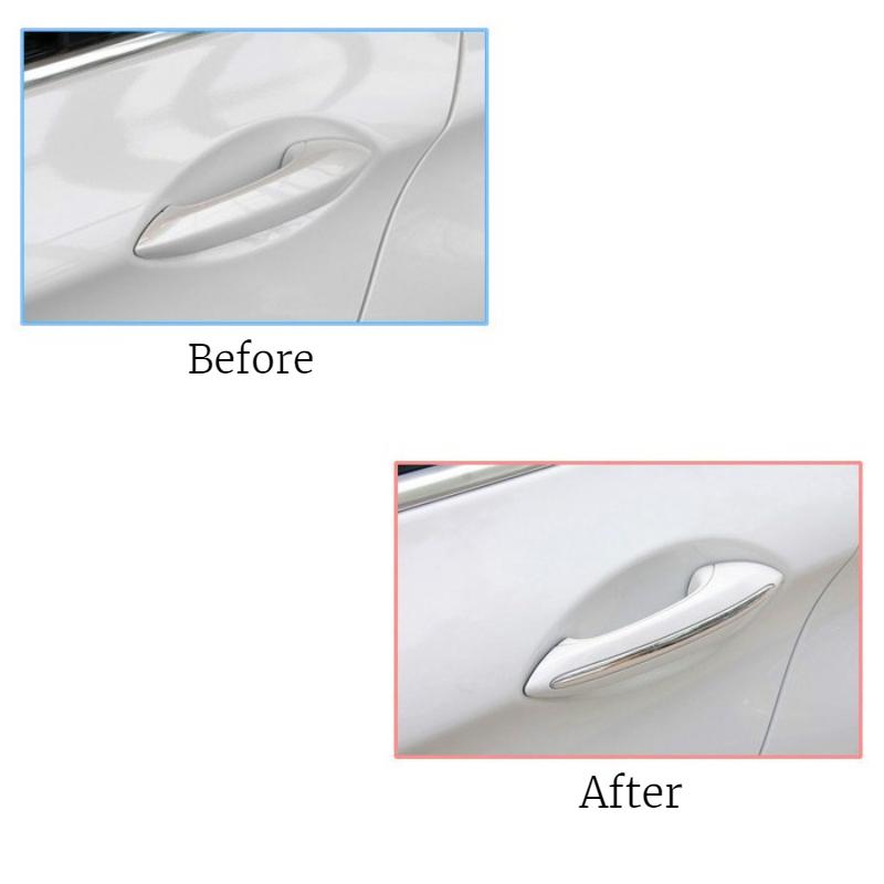 4pcs Silvery Models 11-17 Suitable for BMW 5 Series Exterior Handle Decorative Strip F10 F18 525li 7 Series Modified Door Handle Decorative