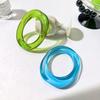 Shining Exaggerate Resin Bracelet Simple Women Hand Ring Temperament Transparent Bangle  Daily